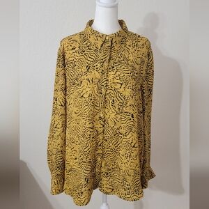 Philosophy Animal Print Blouse XL